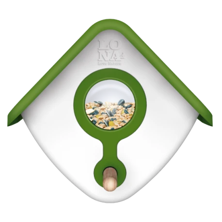 Mangeoire Lona "Voerhuis H1" - Vert -Magasin D'Oiseaux De Compagnie mangeoire lona voerhuis h1 vert